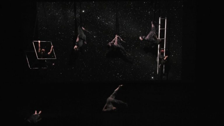 star sailors, act two, frequent flyers aerial dance, outer space, planetarium