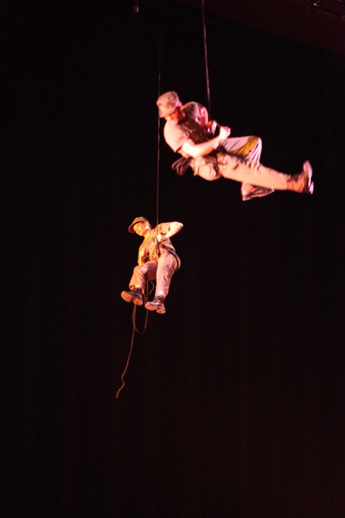 rope and harness, dangle, hats, boots, frequent flyers, aerial dance