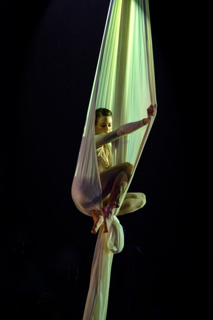Metamorphosis, aerial fabric, frequent flyers, aerial dance