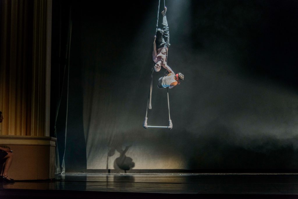 vampires, theater, frequent flyers, aerial dance, trapeze, duet